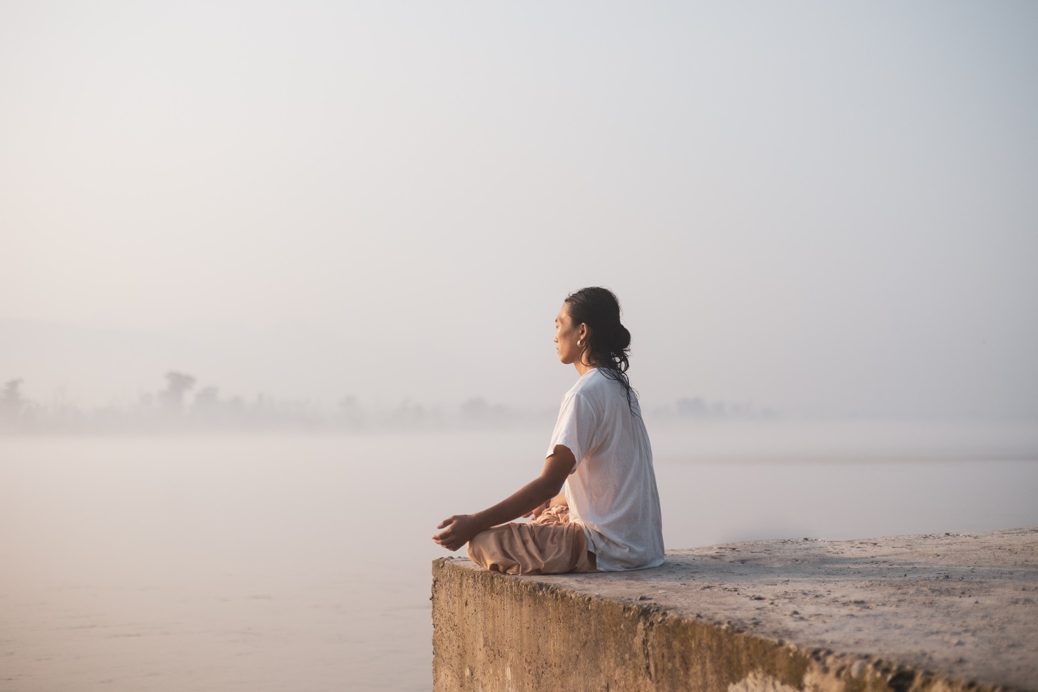 Meditation at the Ganges, Rishikesh